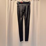 Spanx  By Sara Blakely Legging Womens Black Faux Leathers in Black Stretch Size S Photo 6
