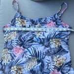Hurley  gray blue white floral one-piece swimsuit size XXL Photo 4