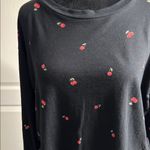 PINK - Victoria's Secret  Black Cherry Long Sleeve Crew Tee Photo 4