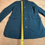 Dennis Basso Blue Lined Mock Neck Lightweight Spring Jacket Blazer Coat Lined 10 Photo 6