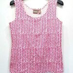Chico's Chico’s Pink and White Tank Top Soft Comfy Knit Size 0/Small Photo 0