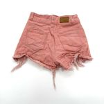 High Waist Denim Shorts High Rise Jeans Shorts Ripped Pants Summer Casual Pants Pink Photo 2