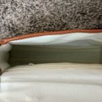 Esprit Vintage 90's  Cross Body Purse - White Pebble Texture with Brown Trim‎ Photo 3