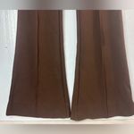 Meshki  S High Waisted Flare Tall Mocha Ponte Trouser Pants Photo 4