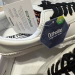 Tretorn White  Sneakers with Leopard Print Detail size 7.5 nwt Photo 2