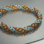 Sashka Blue / Gold / White Bracelet 8" Photo 1