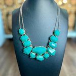 Teal Chunky Gemstone Statement Necklace Beach Vibes Blue Photo 1