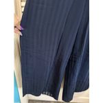 Lulus Navy Blue Halter Wide Leg Pant Jumpsuit Size Large Lined Zip Back Chiffon Photo 2