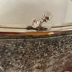Kate Landry  Silver Sequin Clutch Purse Handbag Shoulder Elegant Photo 5