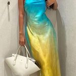 ZARA  Asymmetrical Satin Effect Tie Dye Dress Photo 0