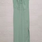 Abercrombie & Fitch Women's Sage Green Sleeveless Tie Front Midi Dress size XS Photo 1
