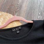 J.Crew  vintage ribbed tshirt w/‎ cotton poplin puff sleeves Photo 2