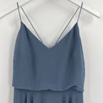 Jenny Yoo  Inesse Chiffon Gown Bridesmaid‎ Dress Stormy Blue Gray Wedding Size 6 Photo 3