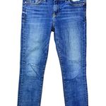 Pilcro and the Letterpress Anthropologie SJEJ Distressed Denim Capri Womens 27 Photo 0