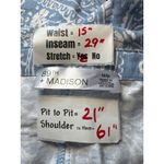 89th + Madison Womens M Paisley‎ Blue Monochrome Jumpsuit Romper Size M Photo 2