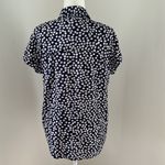 BeachLunchLounge Blue/White Floral Shirt Sleeved Button Down sz XS/S Photo 3