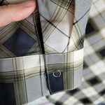 prAna  FLINT MAXI TUNIC SHIRT DRESS GRAY PLAID BUTTON FRONT M Photo 6