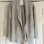 Banana Republic  Merino Wool Alpaca Blend Open Front Knit Gray Cardigan -Small Photo 2