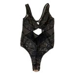 Victoria's Secret Black Lace Mesh Lingerie Bodysuit Women Size Medium | 51-46** Photo 2
