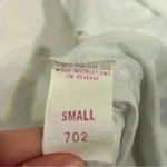 Vintage Nicole Sleeveless Nightgown Satin Lace Slip Blue Modest Chemise Size S Photo 4