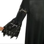 Alfani Black A-Line Dress With Lace Sleeves Size 4 Photo 3