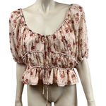 Saltwater Luxe Saltwater‎ Luxe Floral Peasant Style Blouse Photo 0