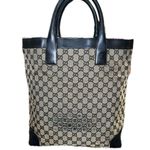 Gucci Authentic GG Monogram Canvas Tote Handbag Photo 1
