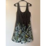 Vintage Y2K 90s Maurices floral satiny silky mini cocktail dress sz S Party Y2K Blue Photo 1