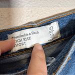 Abercrombie & Fitch Blue Distressed Cut Off Jean Shorts Womens 16 Beachy Summer Photo 5
