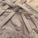 Athleta {M} Fully Focused Criss Cross Tank With Bra Pink Purple Lavender Gray Photo 5