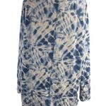The Sweatshirt Project Tunic Top Shirt Tie Dye Blue White Size 1X Photo 2