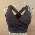 Gymshark NWOT Adapt Animal Seamless Sports Bra, Urban Gray / Black Zebra, Size S Photo 2