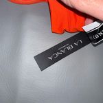 La Blanca  Women's Coral Red Bikini Bottom Size 6‎ Solid Swimwear Photo 2