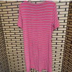 Talbots T By Pink Stripe Dress Size Large Photo 1