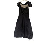 Prada Cocktail Dress Owned by Katie Holmes Black Wool Silk One Of A Kind Small Photo 4
