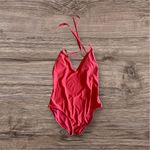 Aerie Swimsuit  Orange One Piece  Full Coverage Tank Swimsuit Bathing Size L Photo 1