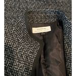 Tahari VINTAGE  Arthur S Levine Womens Blazer Black Trench Overcoat Acrylic 10 Photo 3