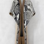 [Yosi Samra] Constantine Snake Python Print Slip On Slides Flat Sandals Size 9 M Black Photo 8