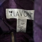 Vintage‎ Womens Windbreaker LG Purple Funky Floral 9ps Grandma Grunch Jacket EUC Photo 4