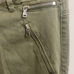 BLANK NYC  Green Zipper Cargo Skinny Pants Photo 3