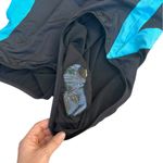 Swimsuits for All Black & Blue One Piece Swimsuit Open Back Plus Size Size 26 Photo 3