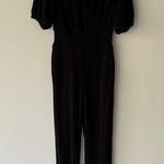 Majorelle  Faye Ribbed Off Shoulder Jumpsuit in Black Size M Photo 10