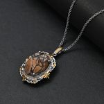 Cherrycreek Pendant in 18K YG Plated and Platinum Bond with Stainless Steel Silver Photo 1