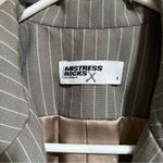 Mistress Rocks  gray oversized pinstripe blazer Photo 7