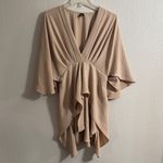 Beige Draped V Photo 10