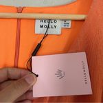 Hello Molly NWT  Orange Bodycon Dress Bishop Sleeves Party Going Out Colorful Photo 3