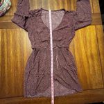 Forever 21 Women Teen Junior Burgundy Printed Fit & Flare Boho Dress Size Medium Photo 11