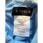 B Darlin Vintage B. Darlin Blue White Open Back Sparkly Fairy Maxi Gown Size 0 Photo 5