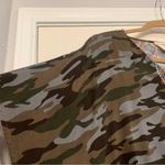 Savanna Jane Camouflage & Multi Color Embroidered Small Poncho Top. 2090 Green Size undefined Photo 2