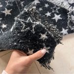The Comfy Jayley Black Asymmetrical Star Scarf Wrap Large Photo 1